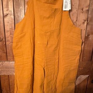 Relaxed Romper / Jumpsuit in Mustard color 3XL